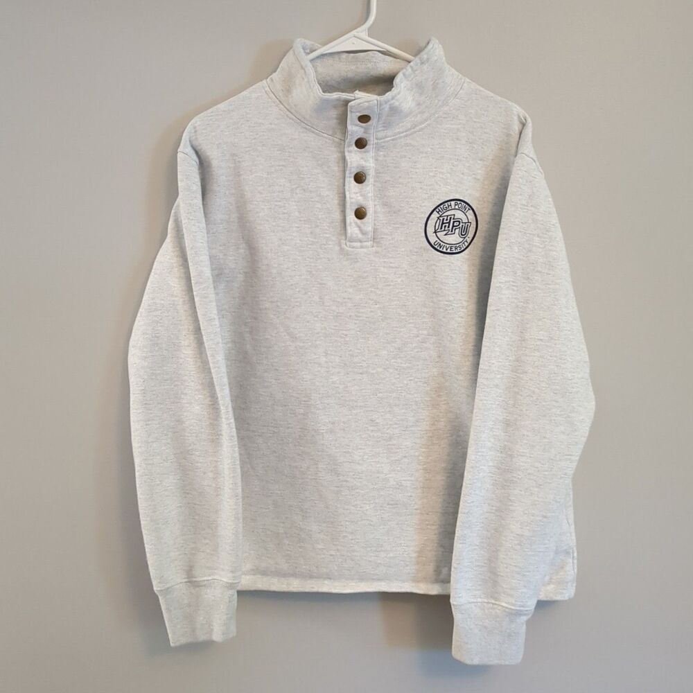 League High Point University HPU Quarter Snap Pullover Sweatshirt - Unisex Large